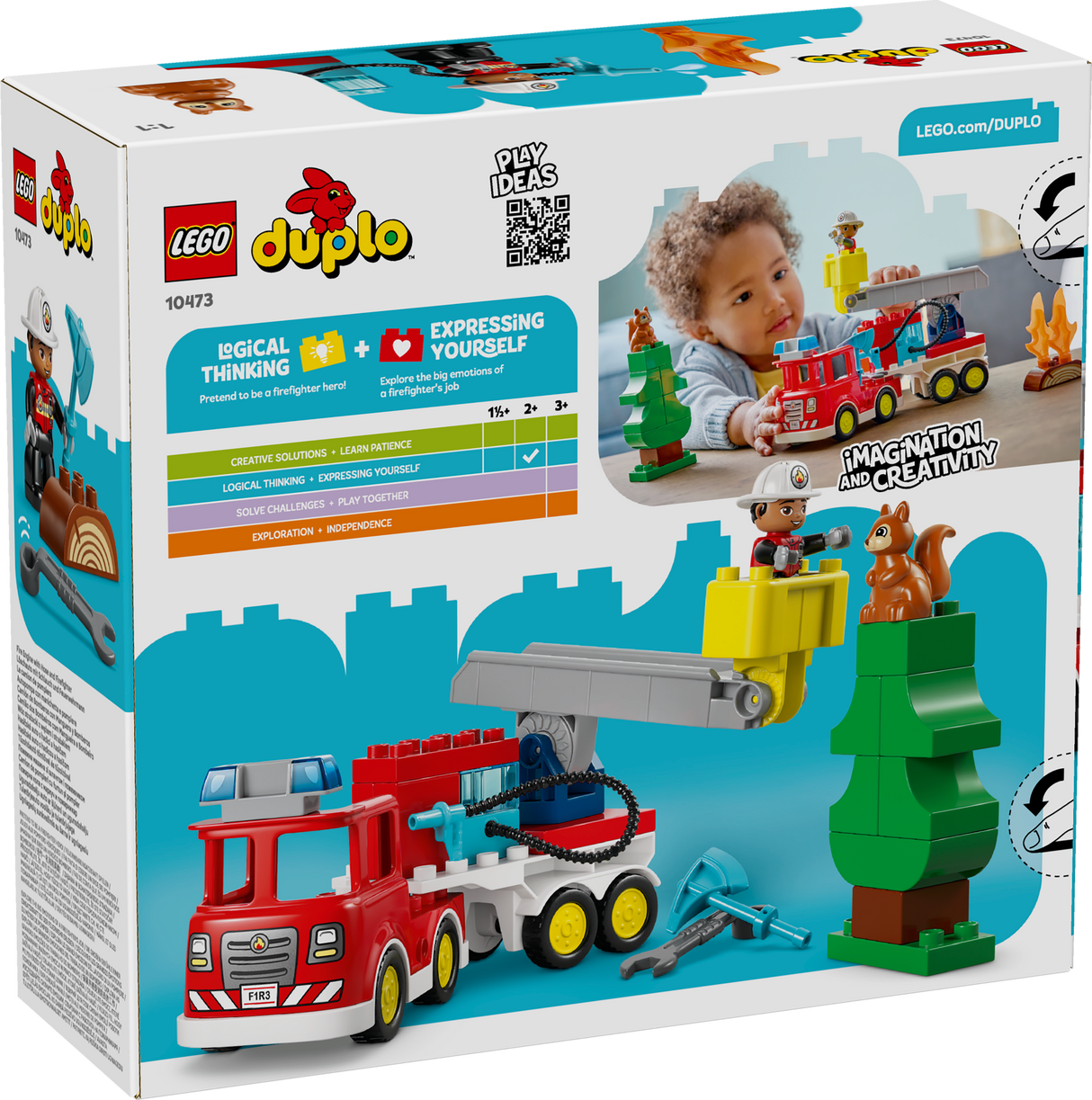 LEGO DUPLO Tuletõrjeauto vooliku ja tuletõrjujaga 10473L