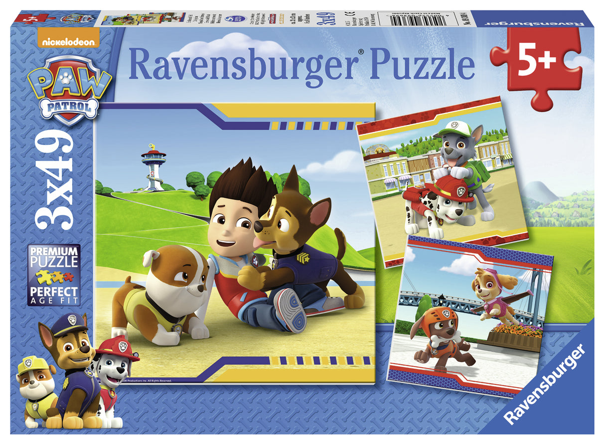 Ravensburger pusle 3x49 tk: Käpapatrull
093694V
