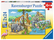 Ravensburger pusle 2x24 tk Loomaaed 078066V