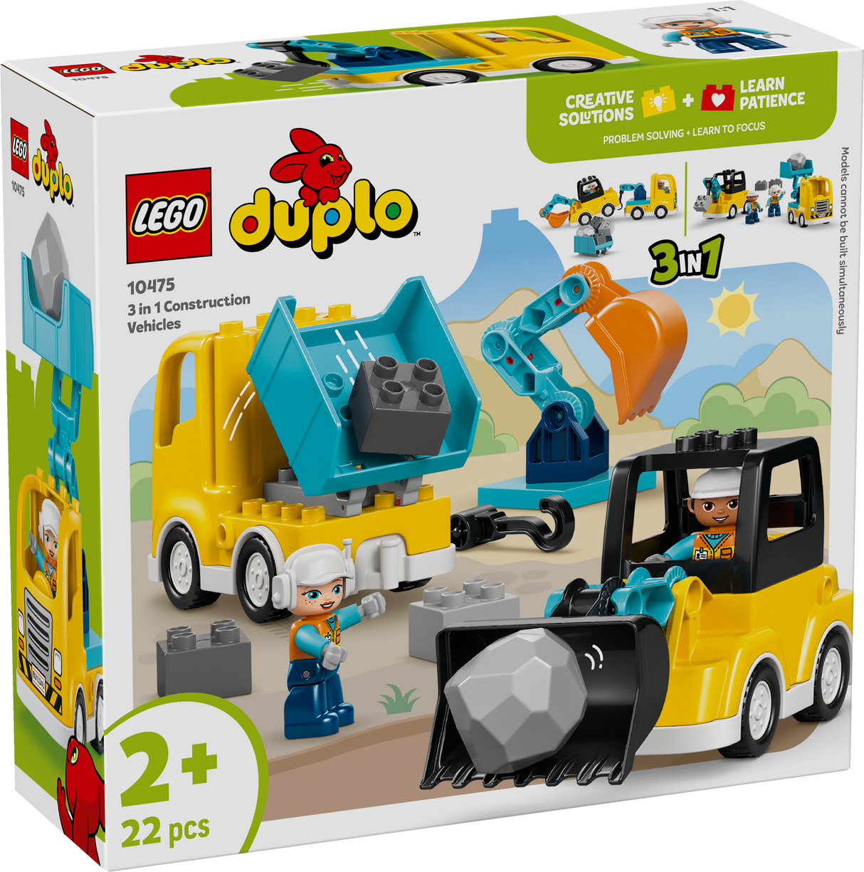LEGO DUPLO Kolm ühes ehitusmasinad 10475L