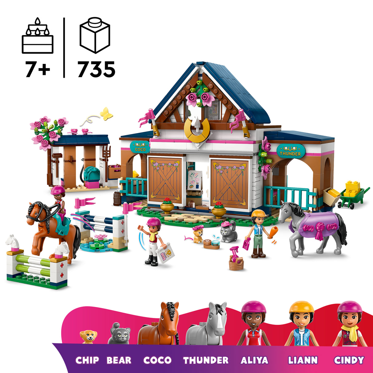 LEGO Friends Hobusetall ja ratsakool 42688L