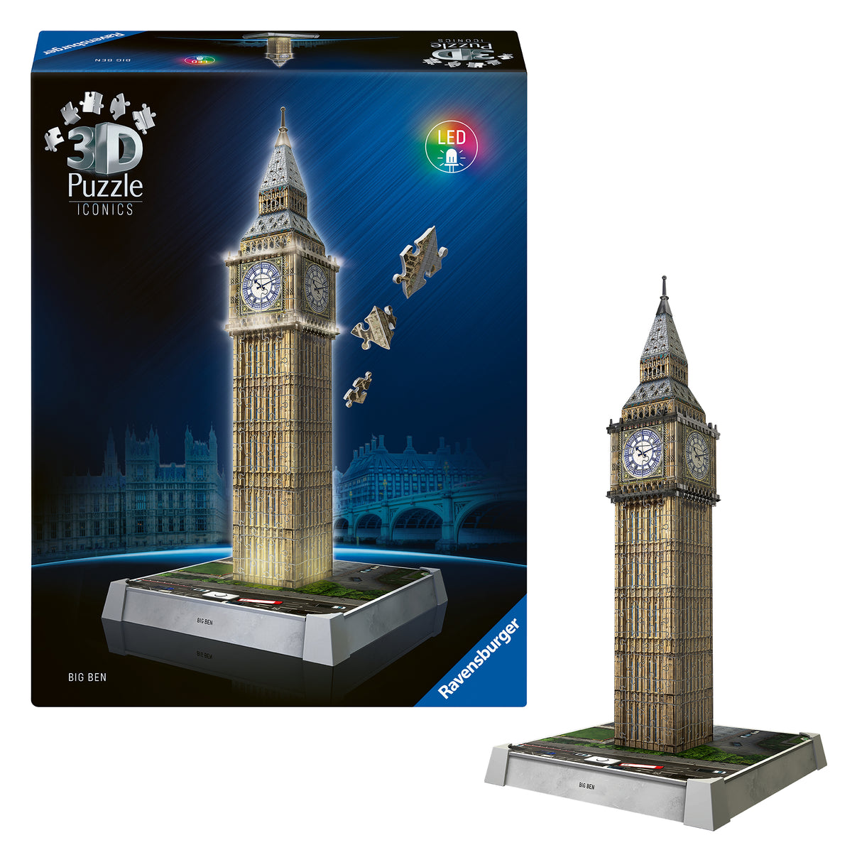 Ravensburger 3D pusle LED valgusega: Big Ben 12008025V