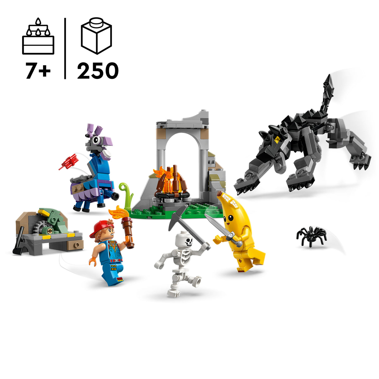 LEGO Fortnite Peely ja sparkplugi laager 77075L