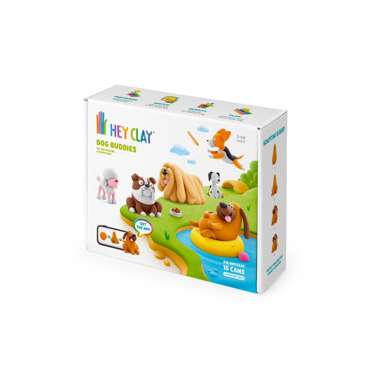 HEY CLAY voolimismass 15 tk: koerasõbrad 15030E