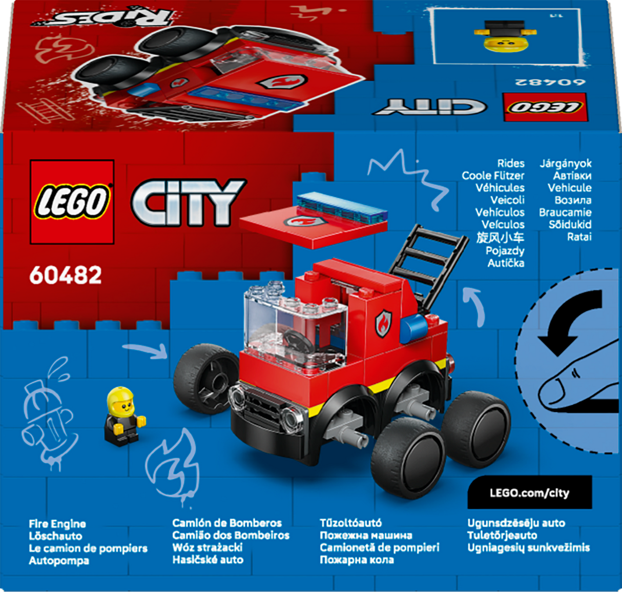 LEGO City Sõidukid – tuletõrjeauto 60482L