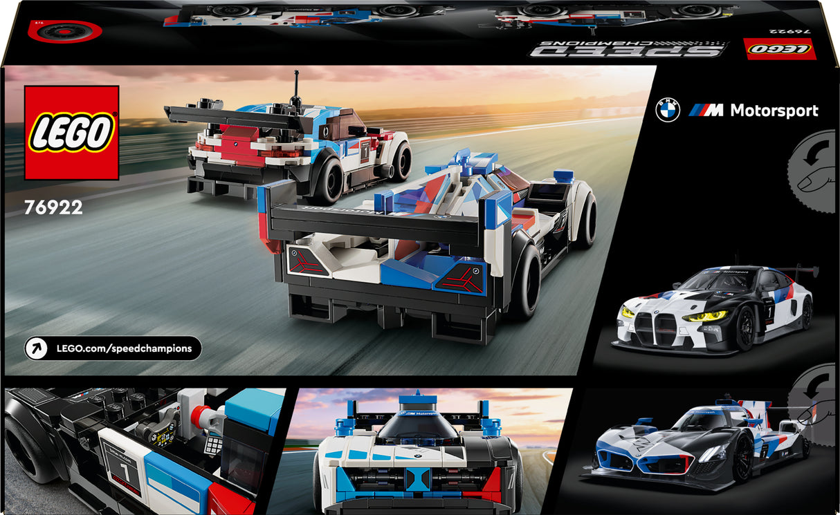 LEGO Speed Champions BMW M4 GT3 & BMW M Hybrid V8 võidusõiduautod 76922L