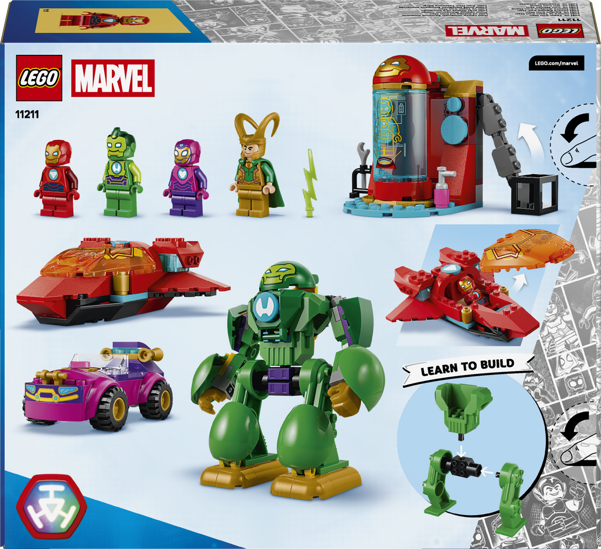 LEGO Marvel Loki vs. Team Iron Man 11211L