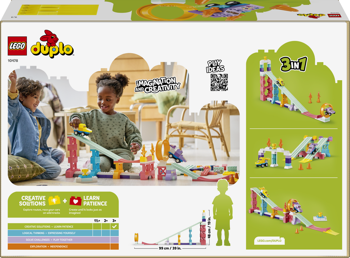 LEGO DUPLO linn Kolm ühes loomingulised rambid sõidukitega 10478L
