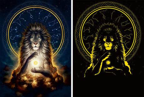 Ravensburger pimedas helendav pusle 500 tk: lõvi 12000480V