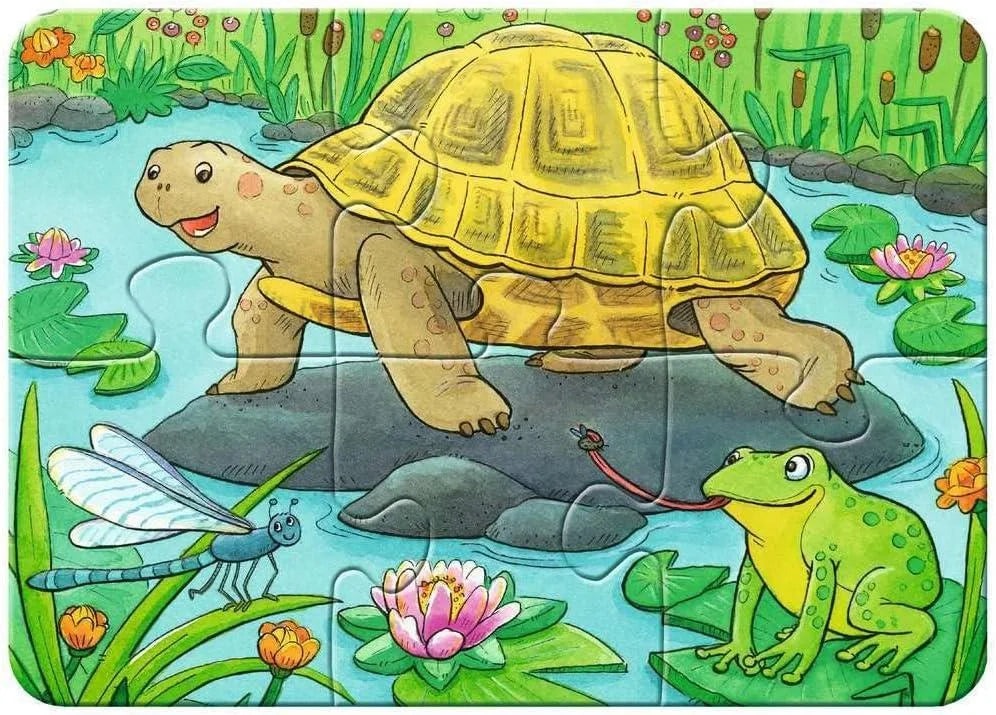 Ravensburger minu esimene pusle 2-4-6-8 tk Koer, kass, kilpkonn ja jänku
 069514V