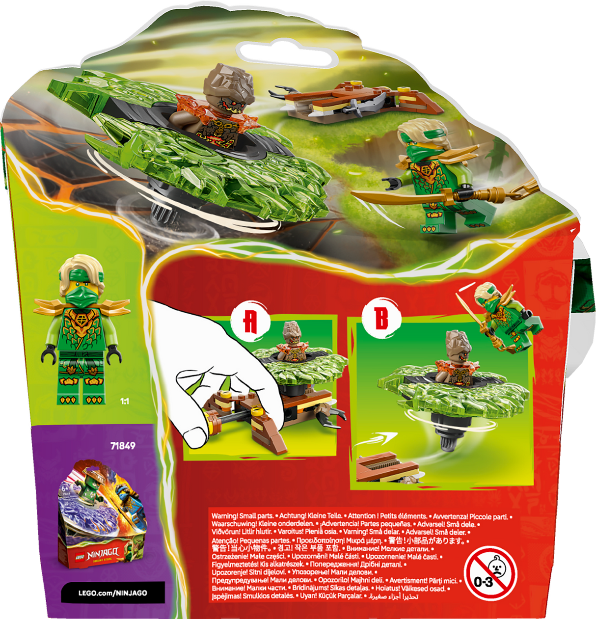 LEGO Ninjago Lloyd vs. Maakoletise spinner 71850L