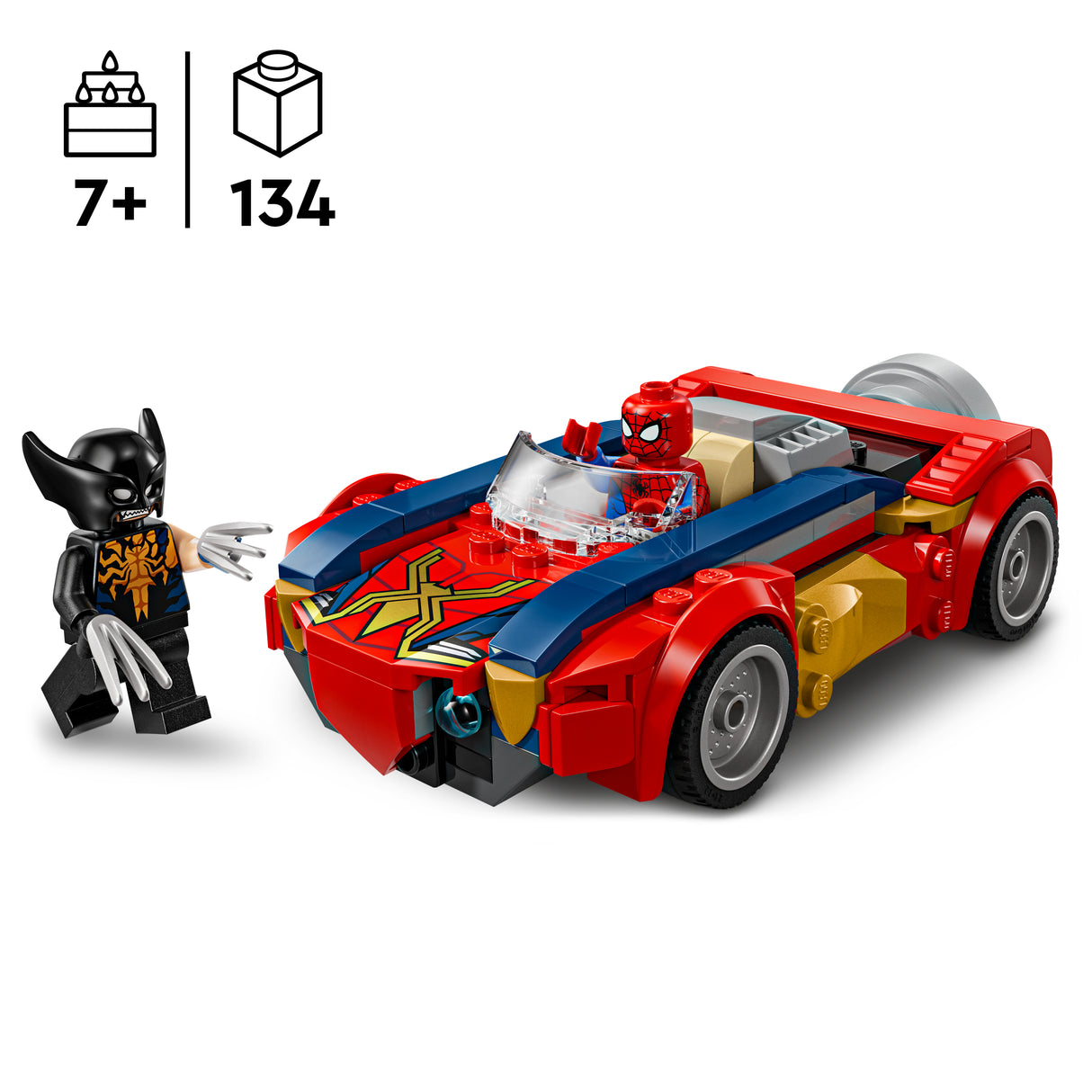 LEGO Super Heroes Spider-mani auto vs. mürgine Wolverine 76336L