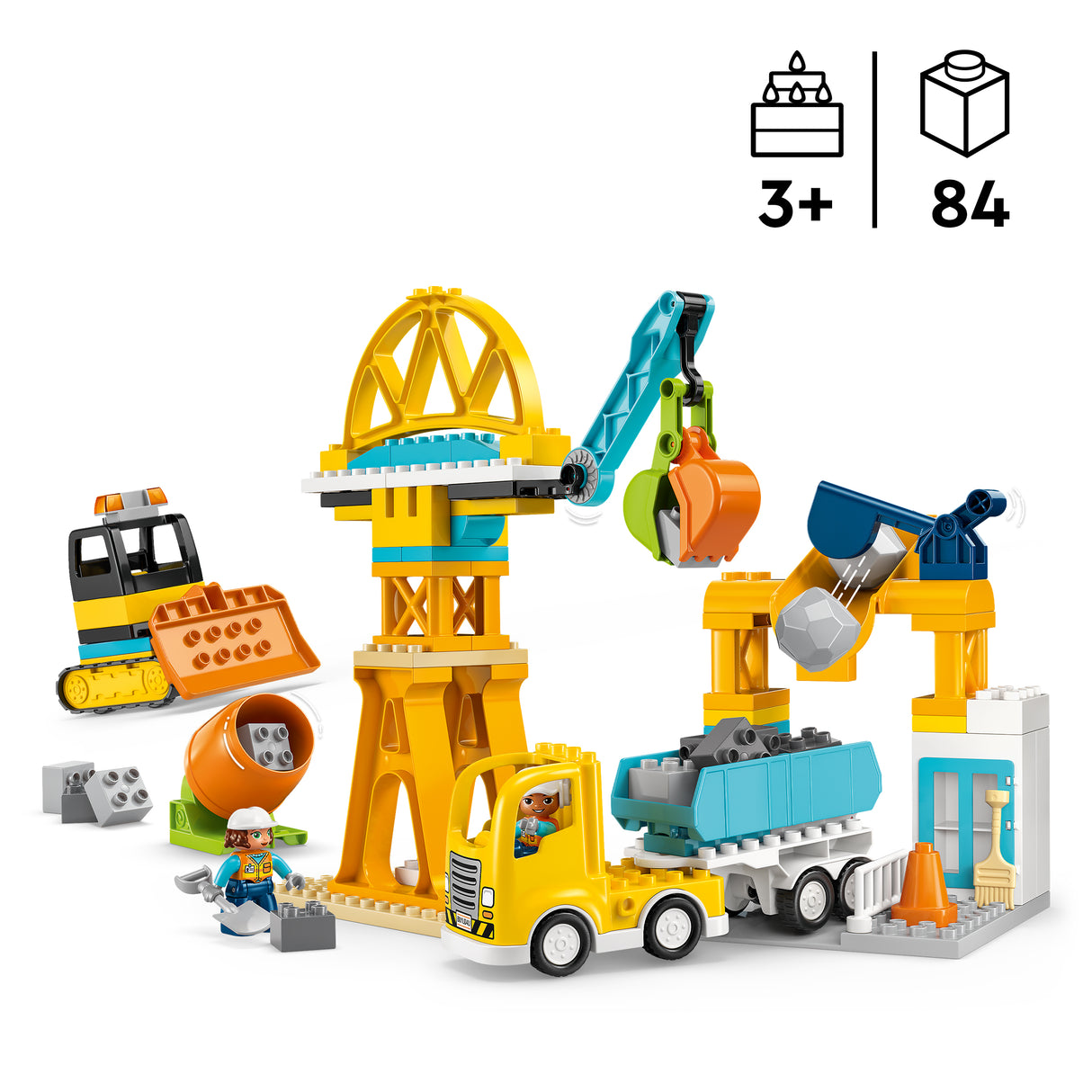 LEGO DUPLO Kolm ühes ehitusplats ja -masinad 10476L