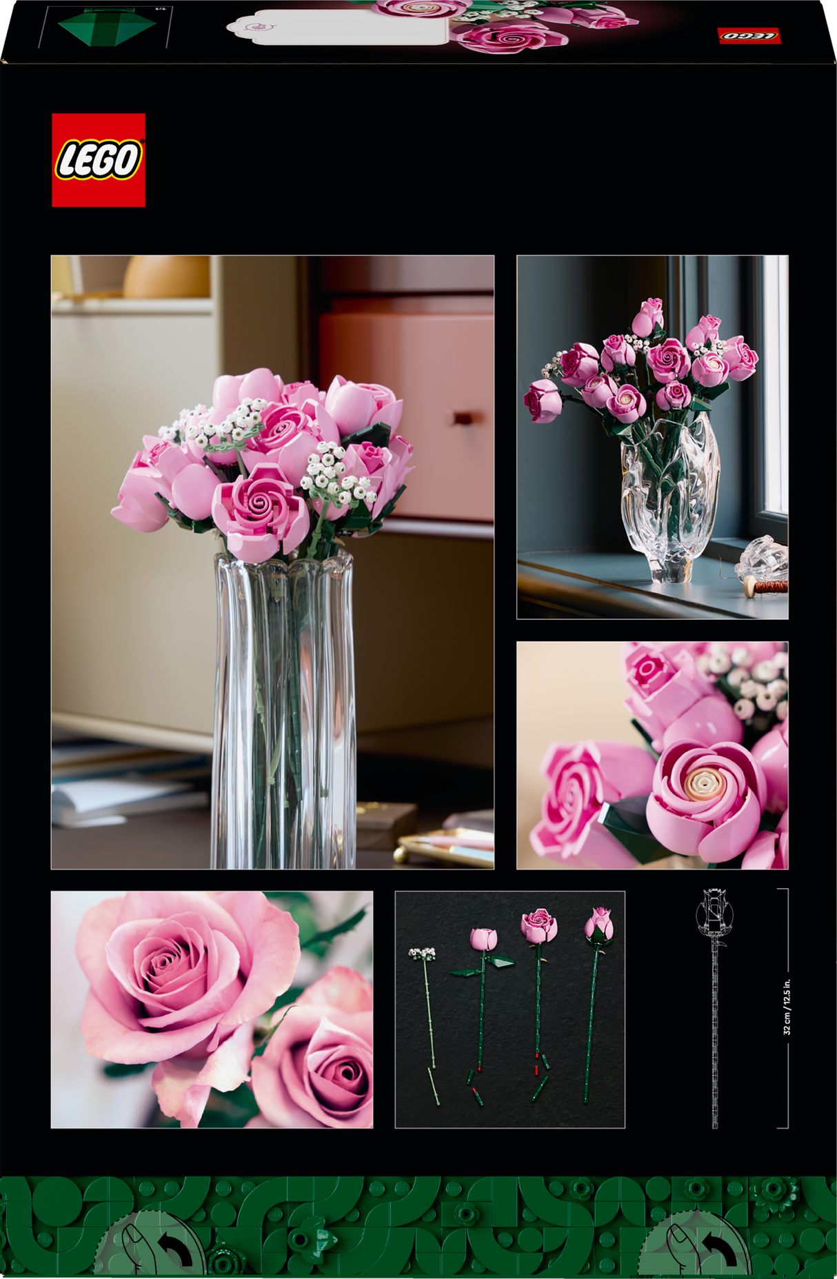 LEGO Botanical roosa roosikimp 10374L