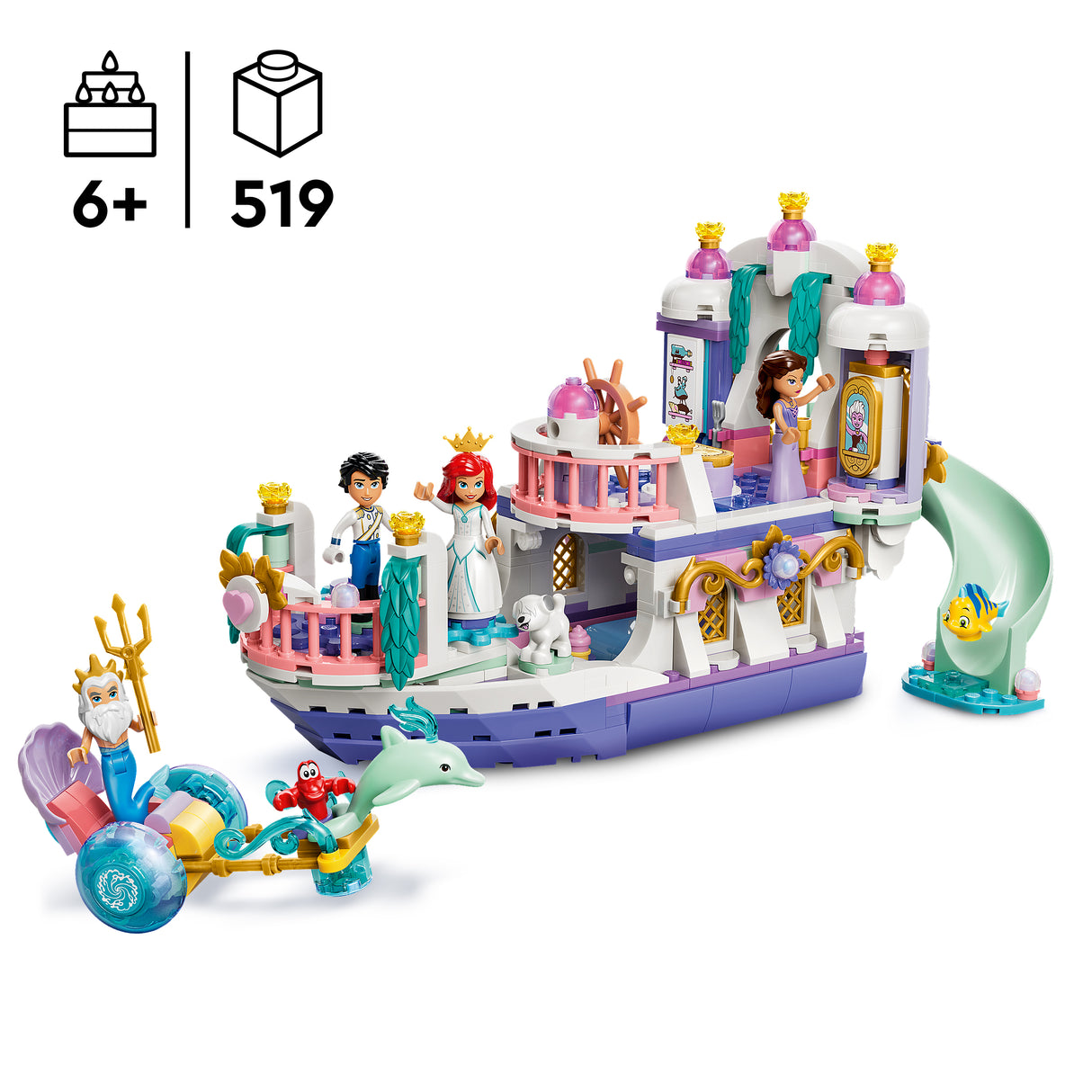 LEGO Disney Princess Arieli kuninglik pulmalaev 43299L