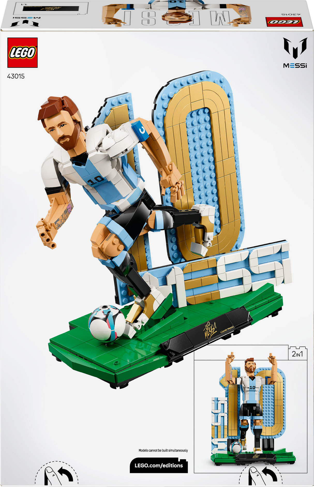LEGO Editions Lionel Messi – jalgpallilegend 43015L