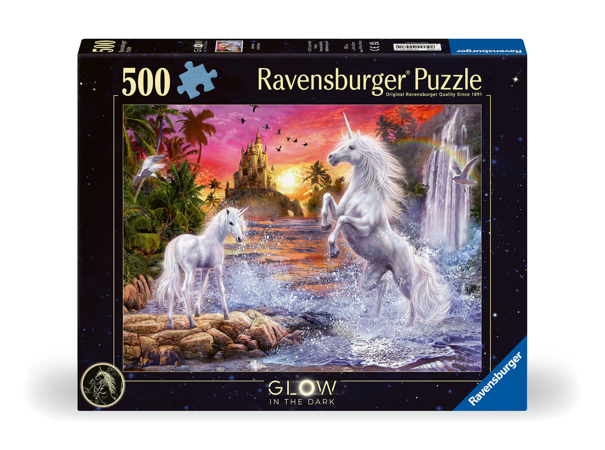 Ravensburger pimedas helendav pusle 500 tk: ükssarvikud jõe ääres 12000471V