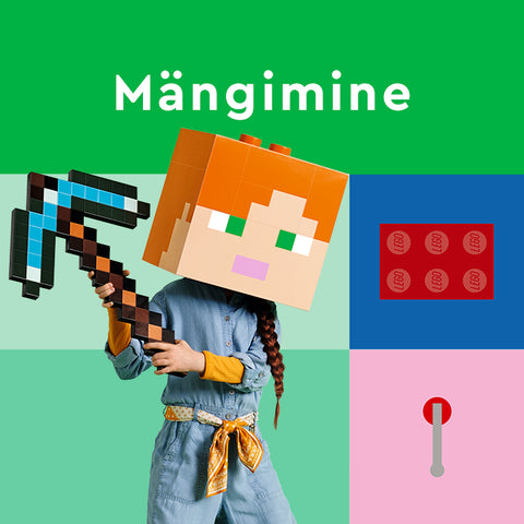 LEGO arvutimängude mängurite komplektid, klotsid (LEGO Minecraft, Animal Crossing, Sonic the Hedgehog)