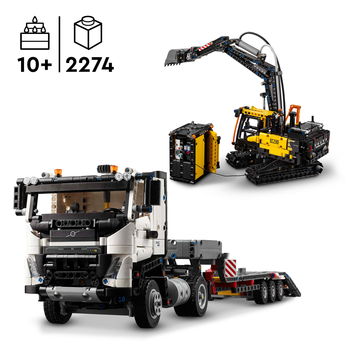 LEGO Technic Volvo FMX Truck & EC230 elektriline ekskavaator 42175L