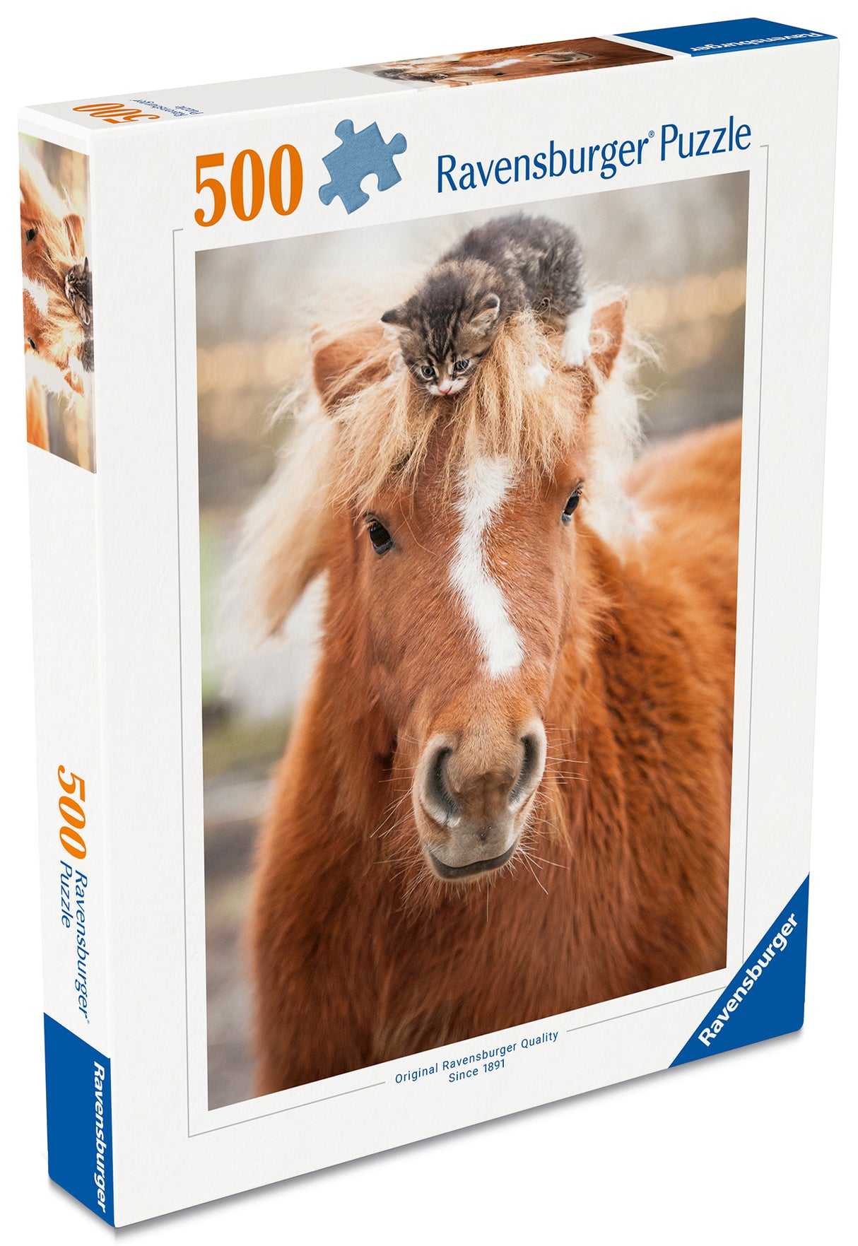 Ravensburger pusle 500 tk: poni ja kass 12001901V