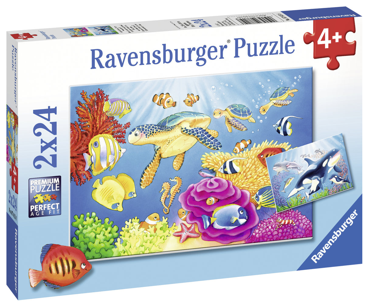 Ravensburger pusle 2x24 tk Värviline Veealune 078158V