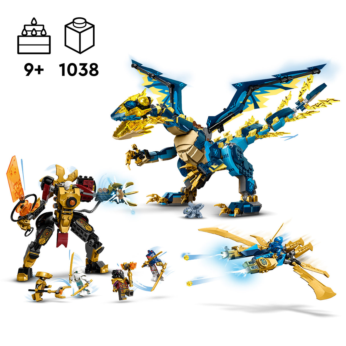 LEGO Ninjago Algjõudude draakon vs. Robotkeisrinna 71796L