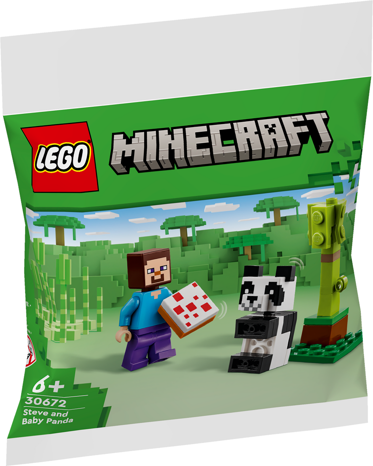 LEGO Minecraft Steve ja pandabeebi 30672L