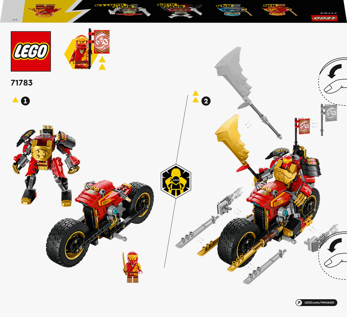 LEGO Ninjago Kai robotisõiduk EVO 71783L