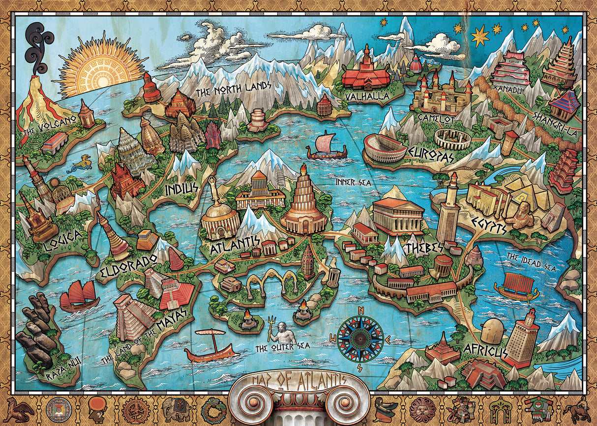 Ravensburger pusle 1000 tk Atlantis 167289V