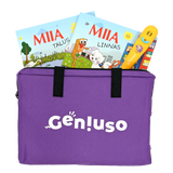 Geniuso MIIA põhikomplekt: pliiats, rääkivad raamatud "Talus" ja "Linnas" ning kandekott 634983G