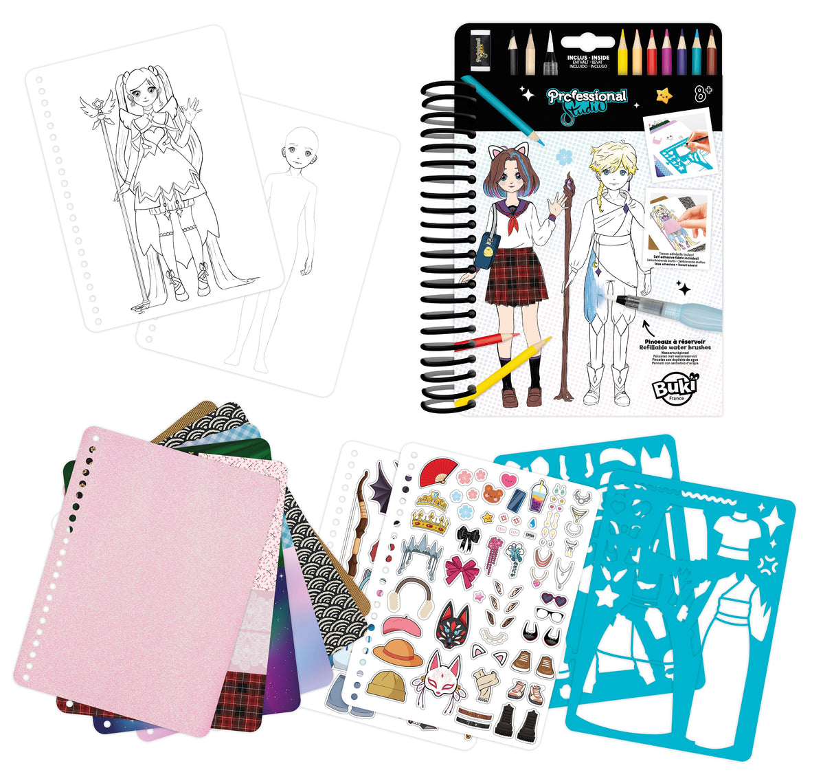 Buki professionaalne Manga stuudio värviraamat CM201I