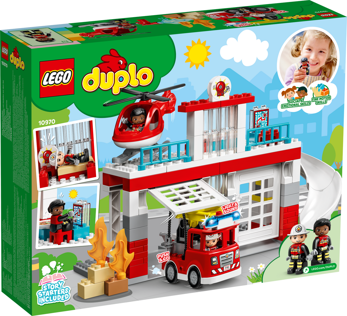 LEGO DUPLO Tuletõrjedepoo ja -helikopter 10970L