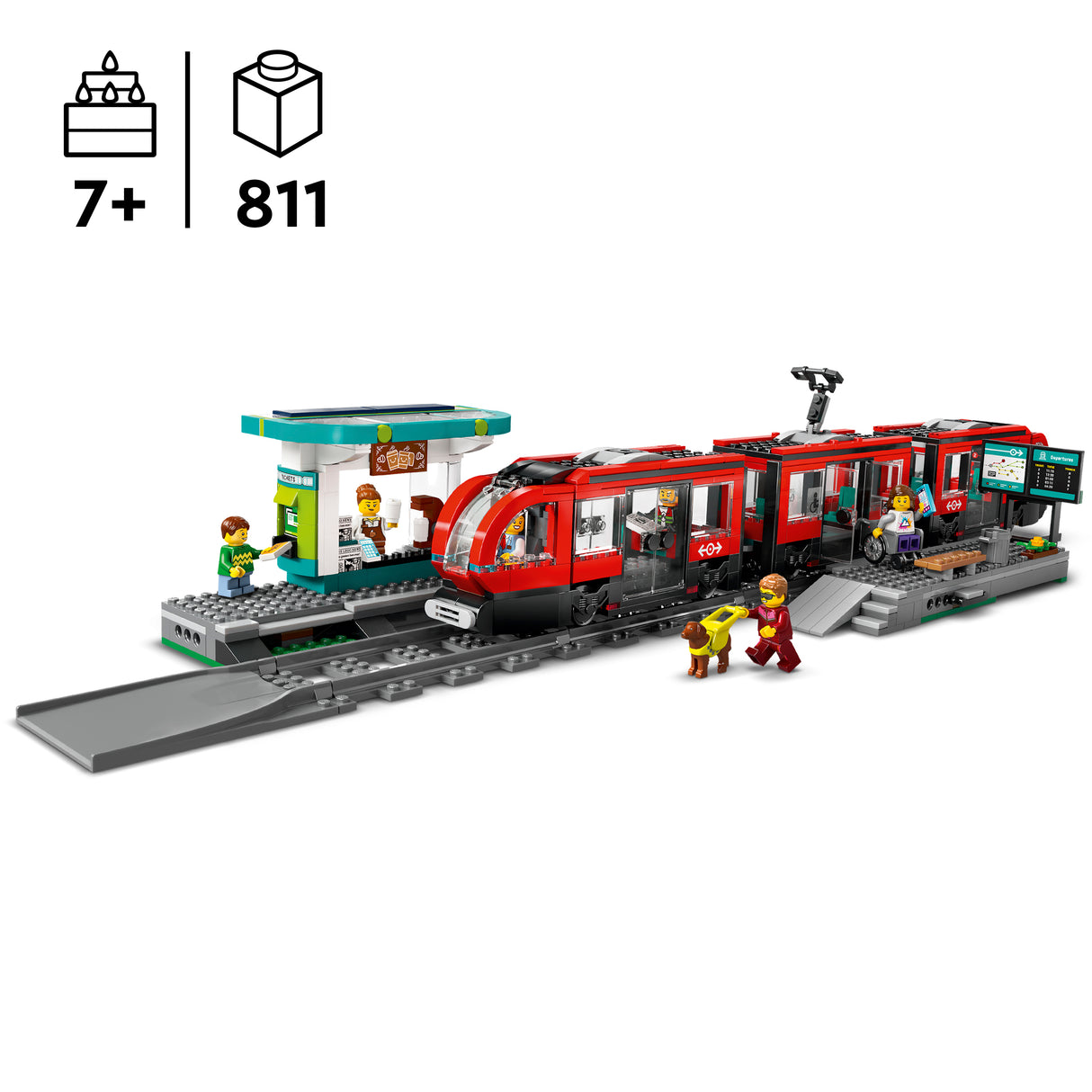 LEGO City Kesklinna tramm ja jaam 60423L