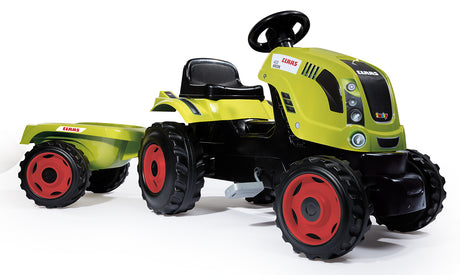 Smoby pealeistutav pedaalidega lastetraktor Claas Farmer XL järelkäruga  710114S