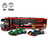 LEGO City F1 veok RB20 ja AMR24 F1 autodega 60445L