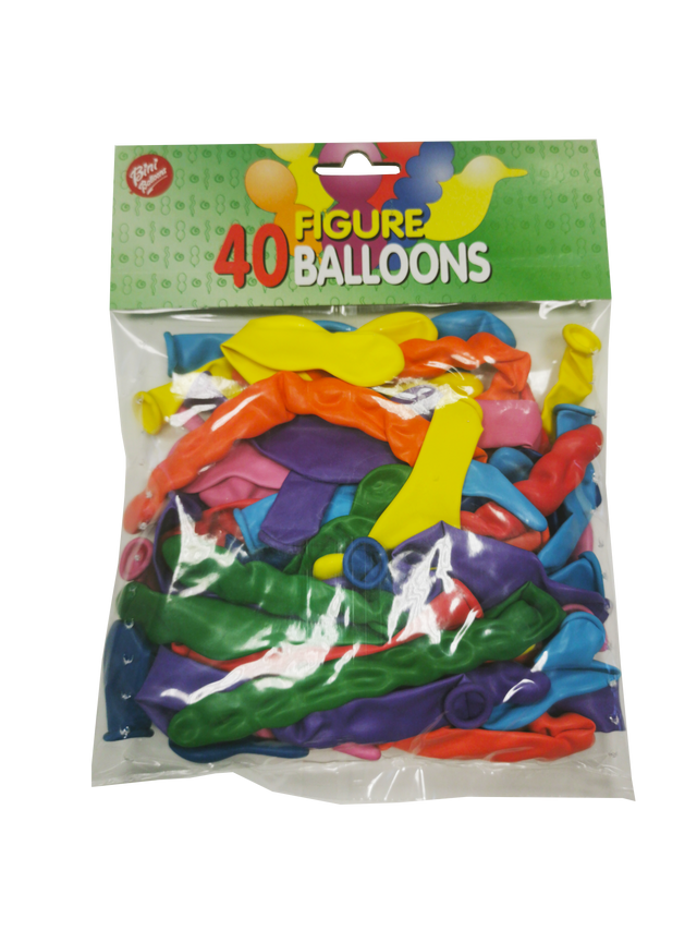 Bini Balloons figuurõhupallid 40 tk 84001H