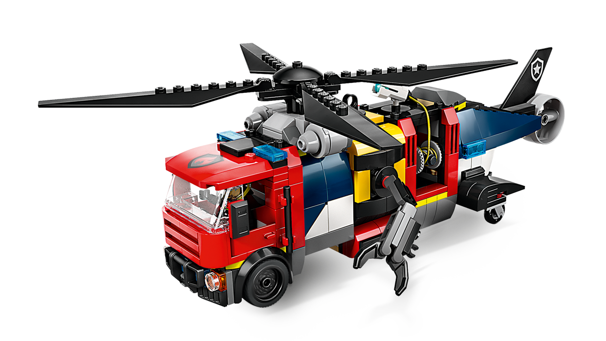 LEGO City Helikopteri, tuletõrjeauto ja allveelaeva remiks 60462L