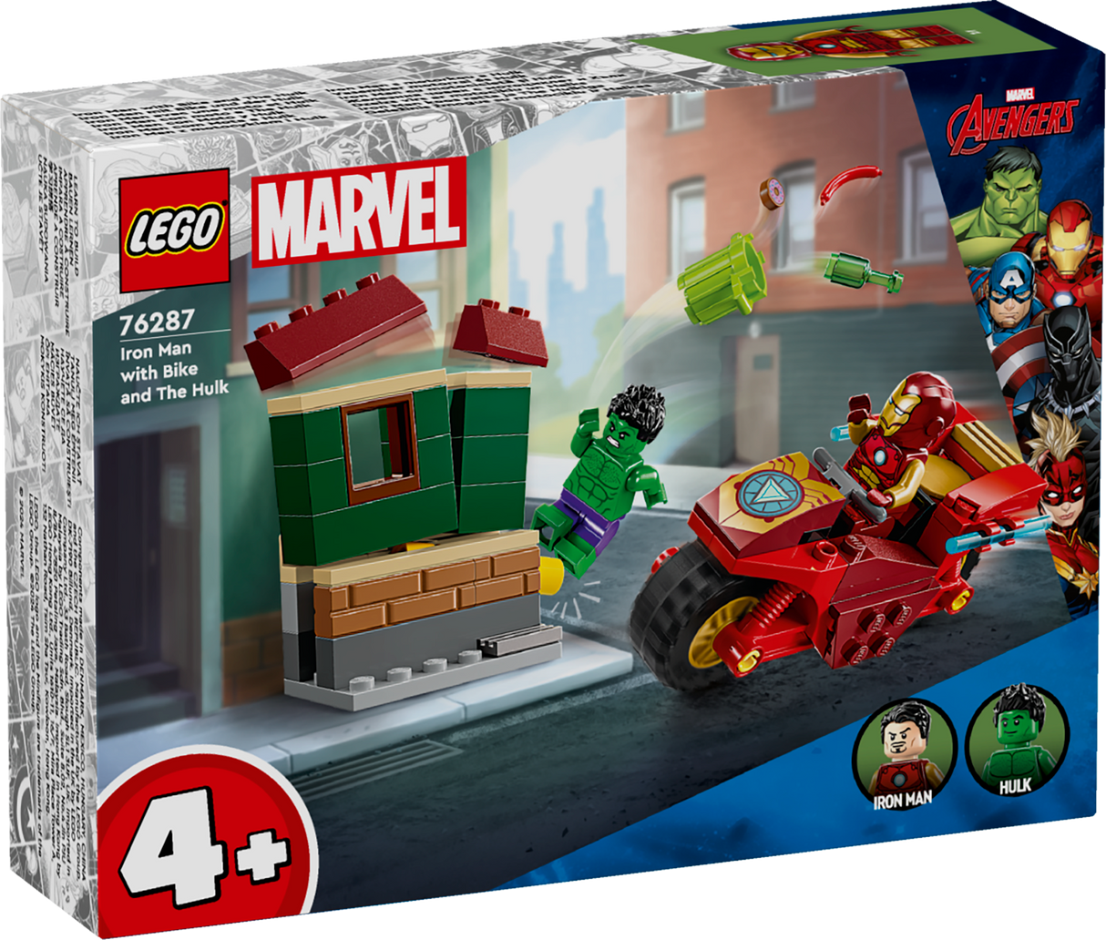 LEGO Super Heroes Iron Man koos ratta ja The Hulkiga 76287L