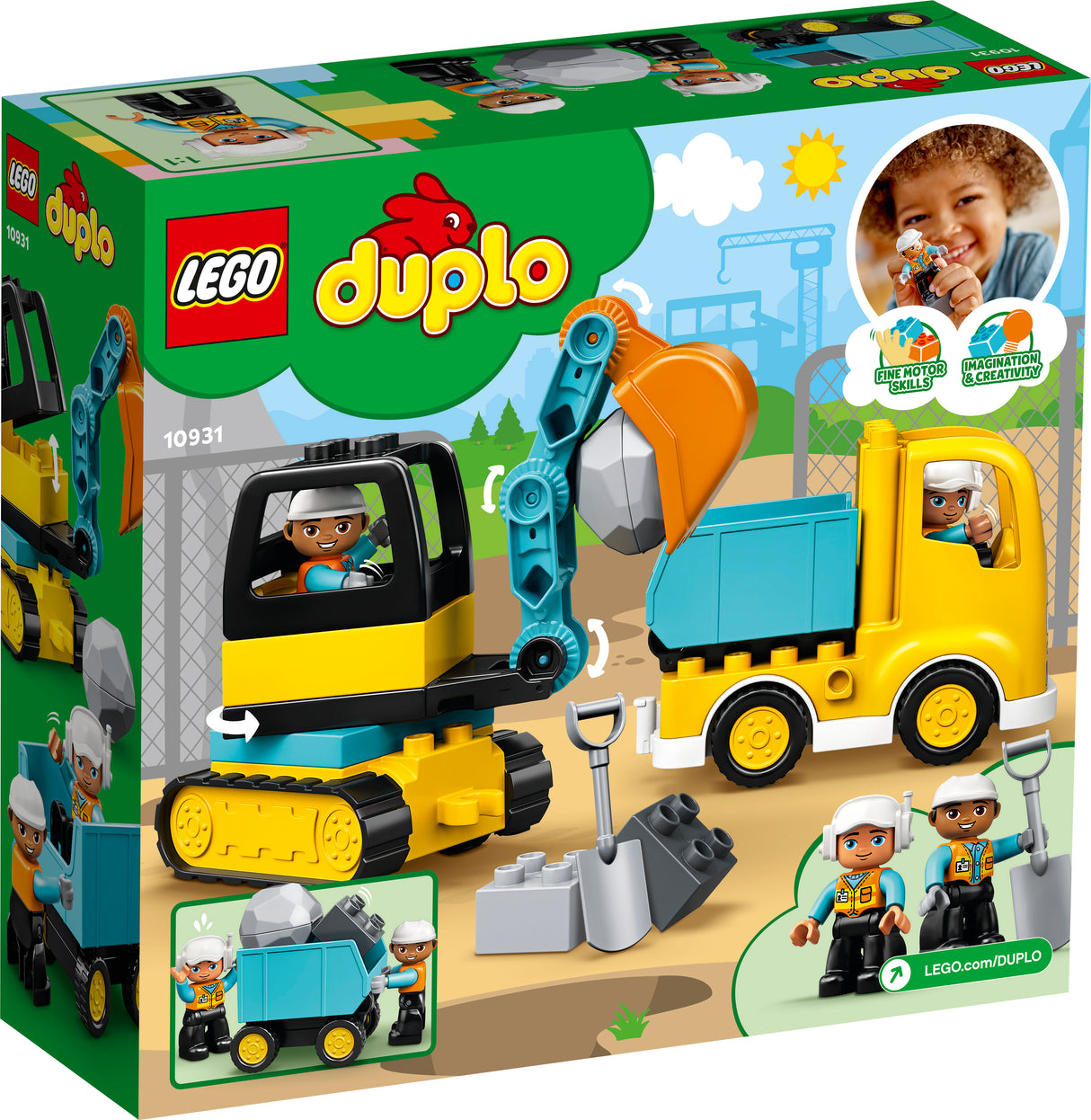 LEGO DUPLO Veok ja roomikekskavaator 10931L