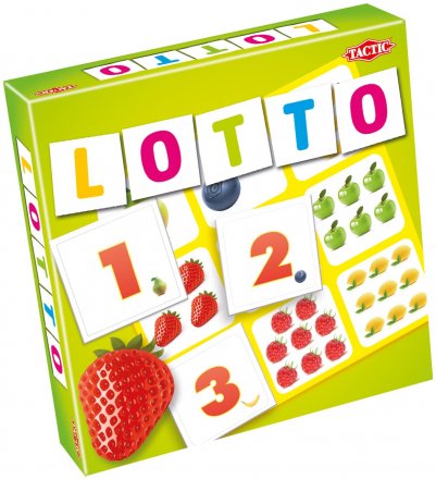 Tactic lauamäng Numbrite ja puuviljadega Loto 52677T