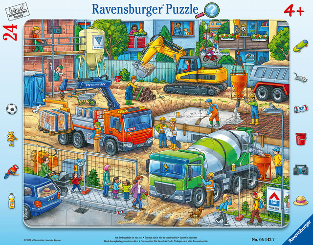 Ravensburger plaatpusle 24 tk ehitusplats 051427V