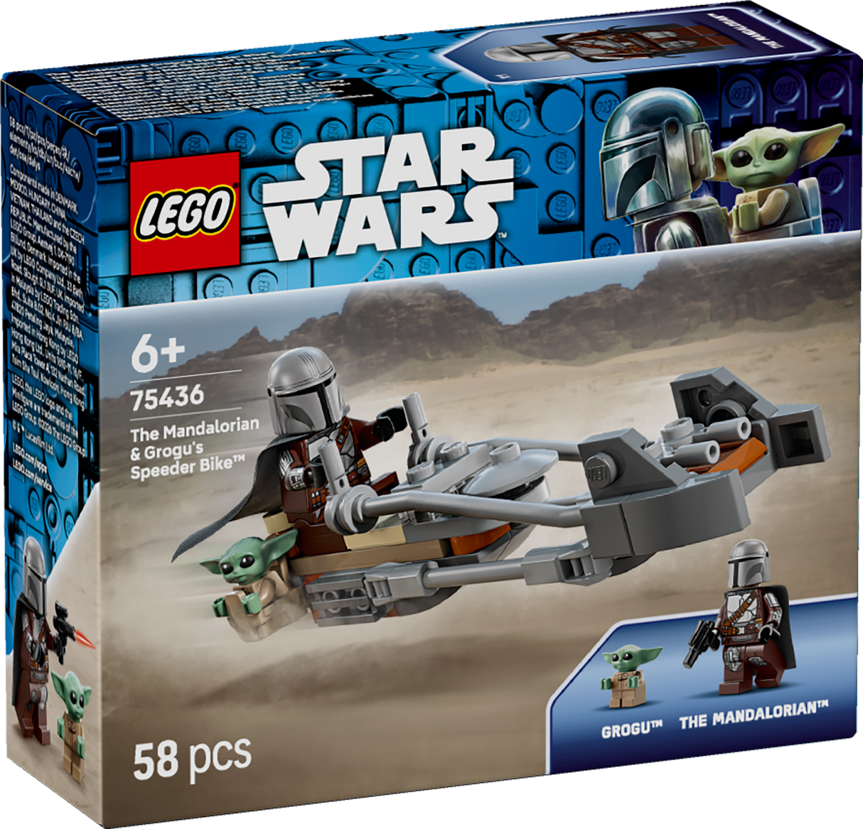 LEGO Star Wars Mandalorian ja Grogu Speeder Bike 75436L