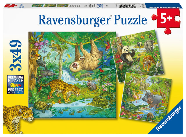 Ravensburger pusle 3x49 tk Džungli lõbu 051809V