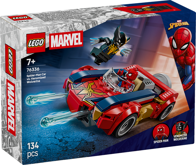 LEGO Super Heroes Spider-mani auto vs. mürgine Wolverine 76336L