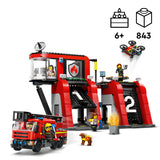 LEGO City Tuletõrjedepoo koos tuletõrjeautoga 60414L