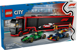 LEGO City F1 veok RB20 ja AMR24 F1 autodega 60445L