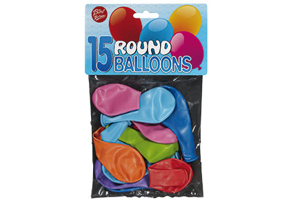 Bini Balloons õhupallid Ümmargune 71501H