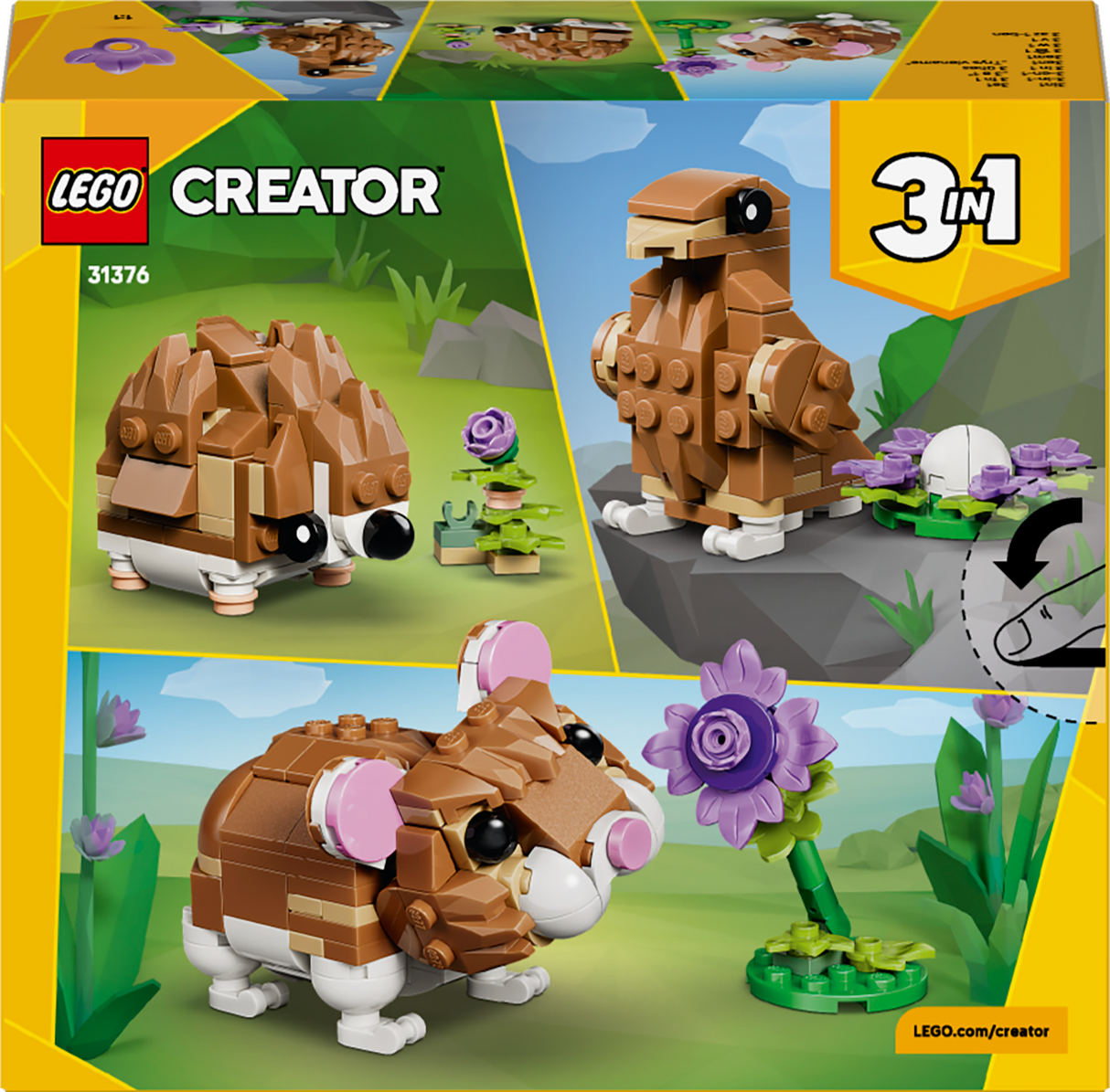 LEGO Creator Armas hamster lillega 31376L