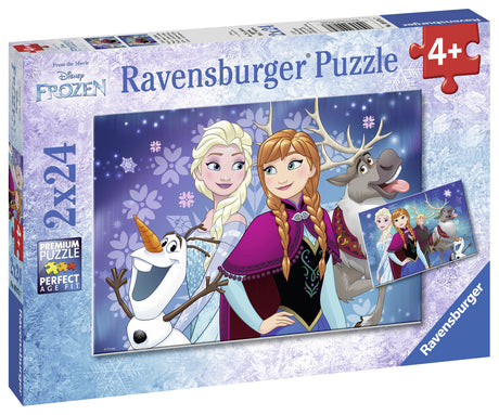 Ravensburger pusle 2x24 tk Lumekuninganna / Frozen - Anna ja Elsa sõbrad
 090747V