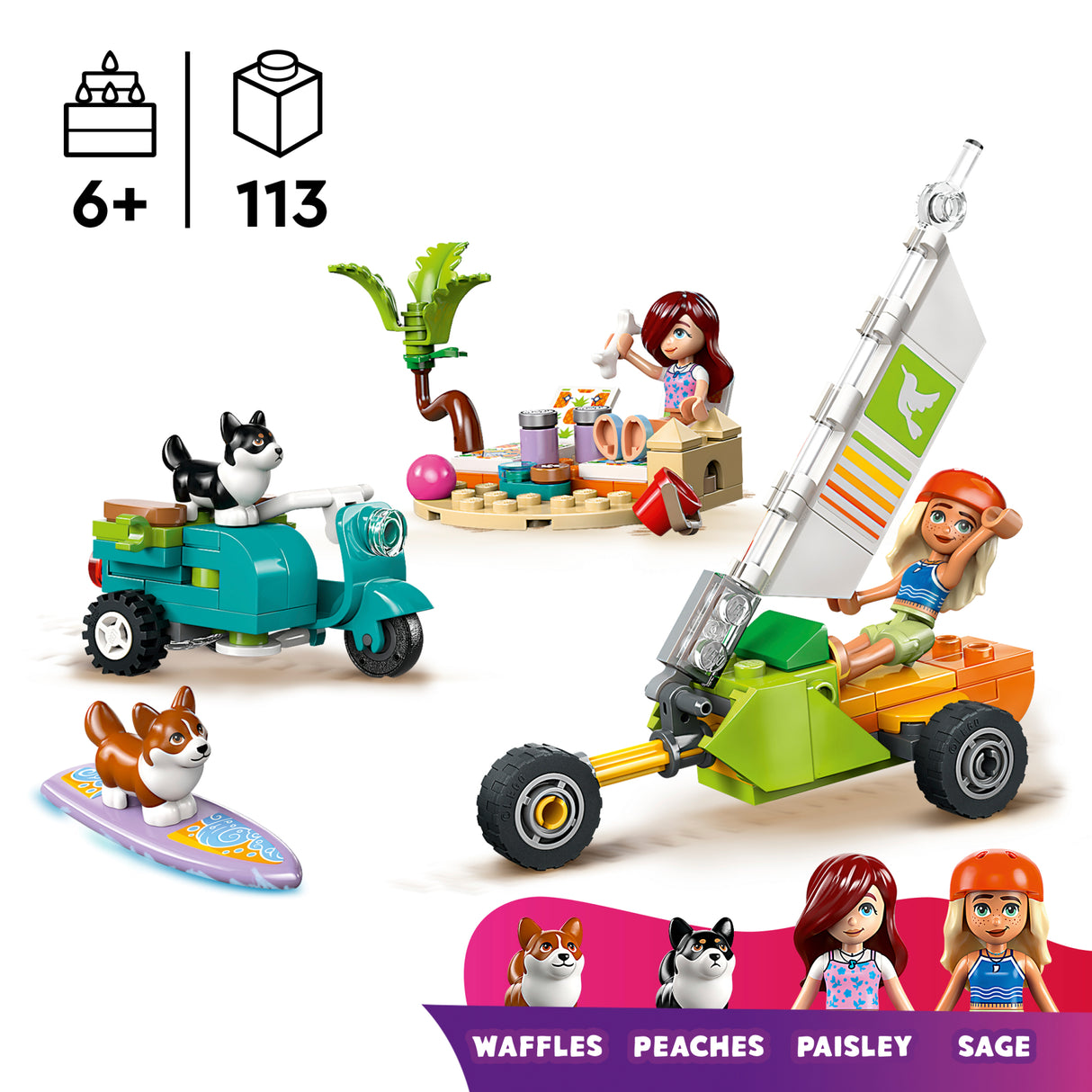 LEGO Friends Surfikoerad ja motorolleriseiklus 42641L